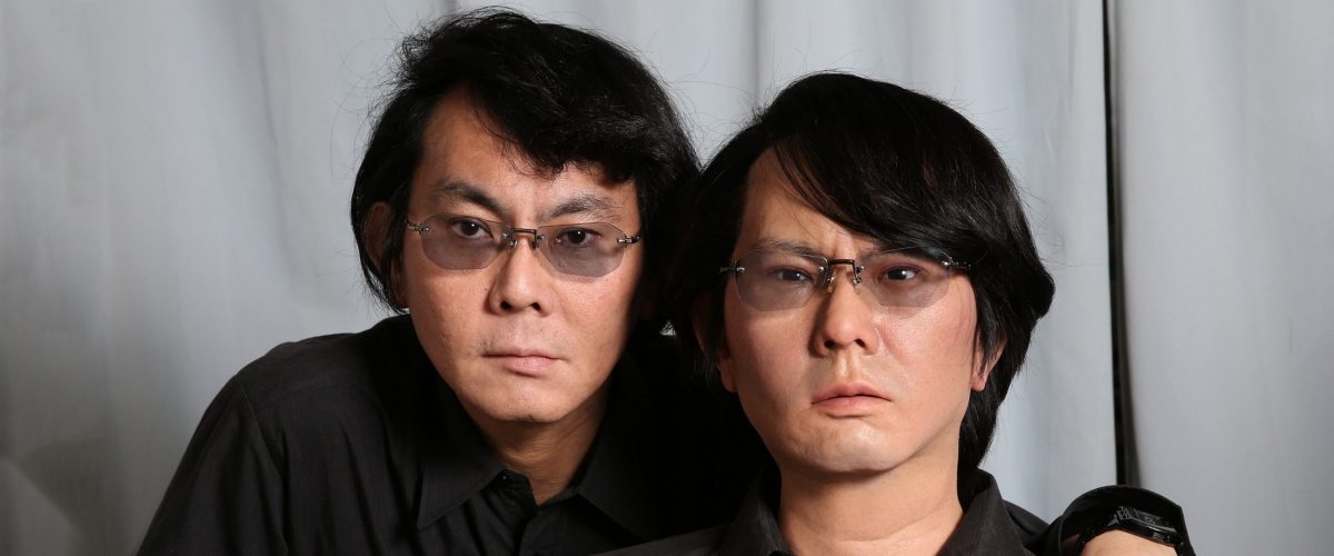 Hiroshi Ishiguro with Geminoid