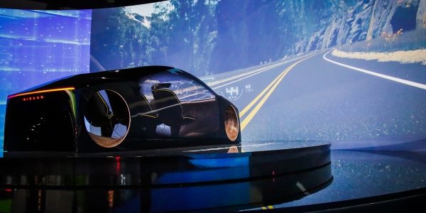 Nissan IV2 Simulator shot unveiled at CES in Las Vegas Nevada